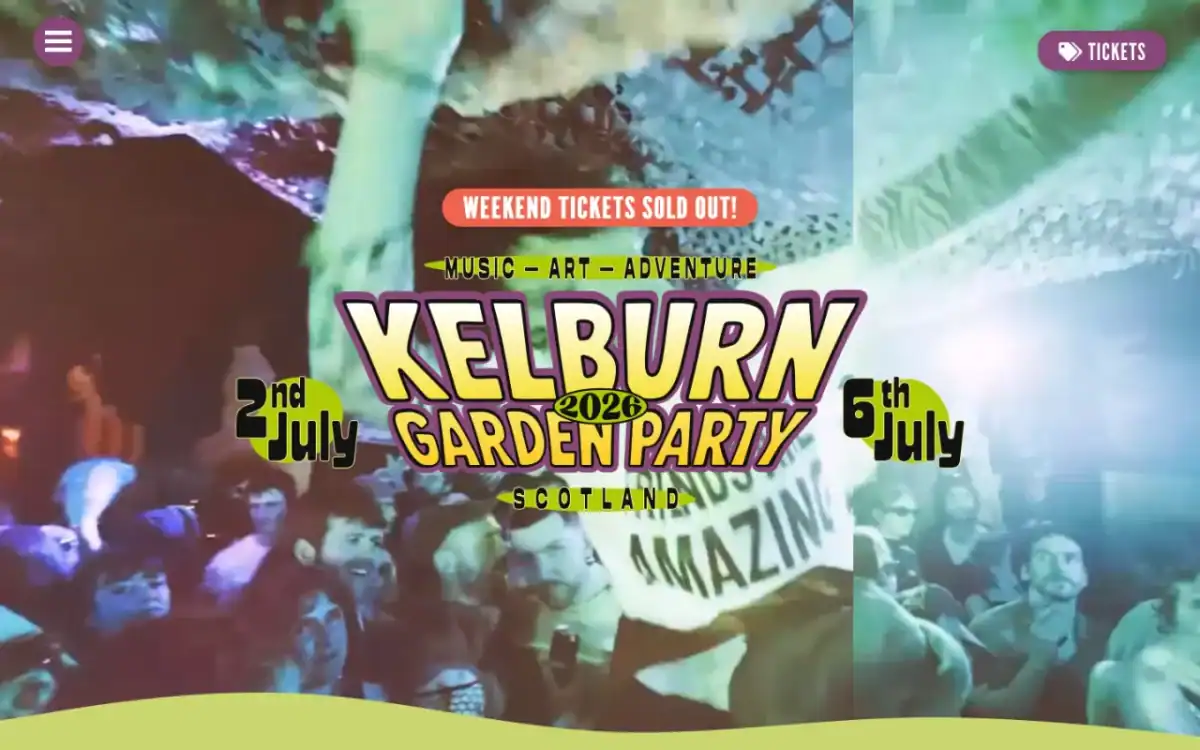 Kelburn Garden Party 2026 screenshot